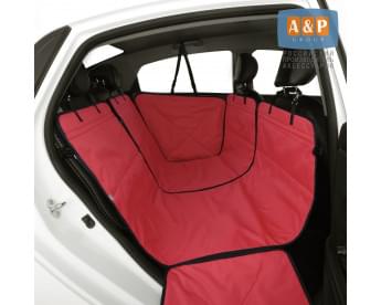 Автогамак Happy Dog (Хэппи Дог). Цвет: красный с черной окантовкой.