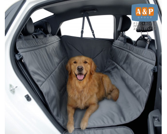 Автогамак Happy Dog (Хэппи Дог). Цельный. Цвет: серый.