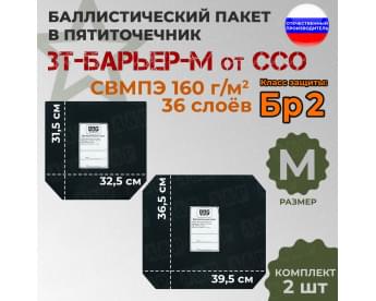 Баллистический пакет для пятиточечника ЗТ-БАРЬЕР-М от ССО. Класс защитной структуры Бр 2.