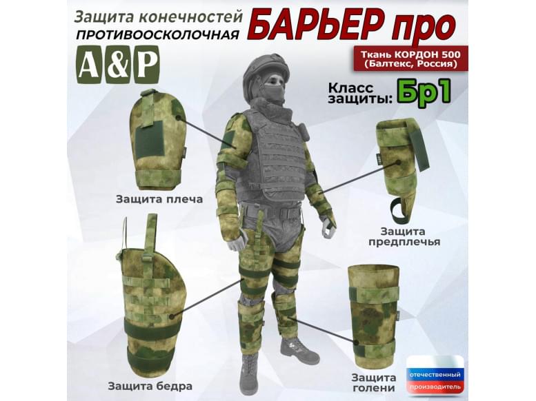 Комплект противоосколочной защиты "Барьер ПРО". Класс защиты Бр 1. 