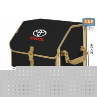 Органайзер-саквояж "Союз" в багажник Toyota (Тойота), размер M. Цвет: черный с бежевой окантовкой.